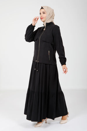 9102 ELBİSE CEKET - Siyah