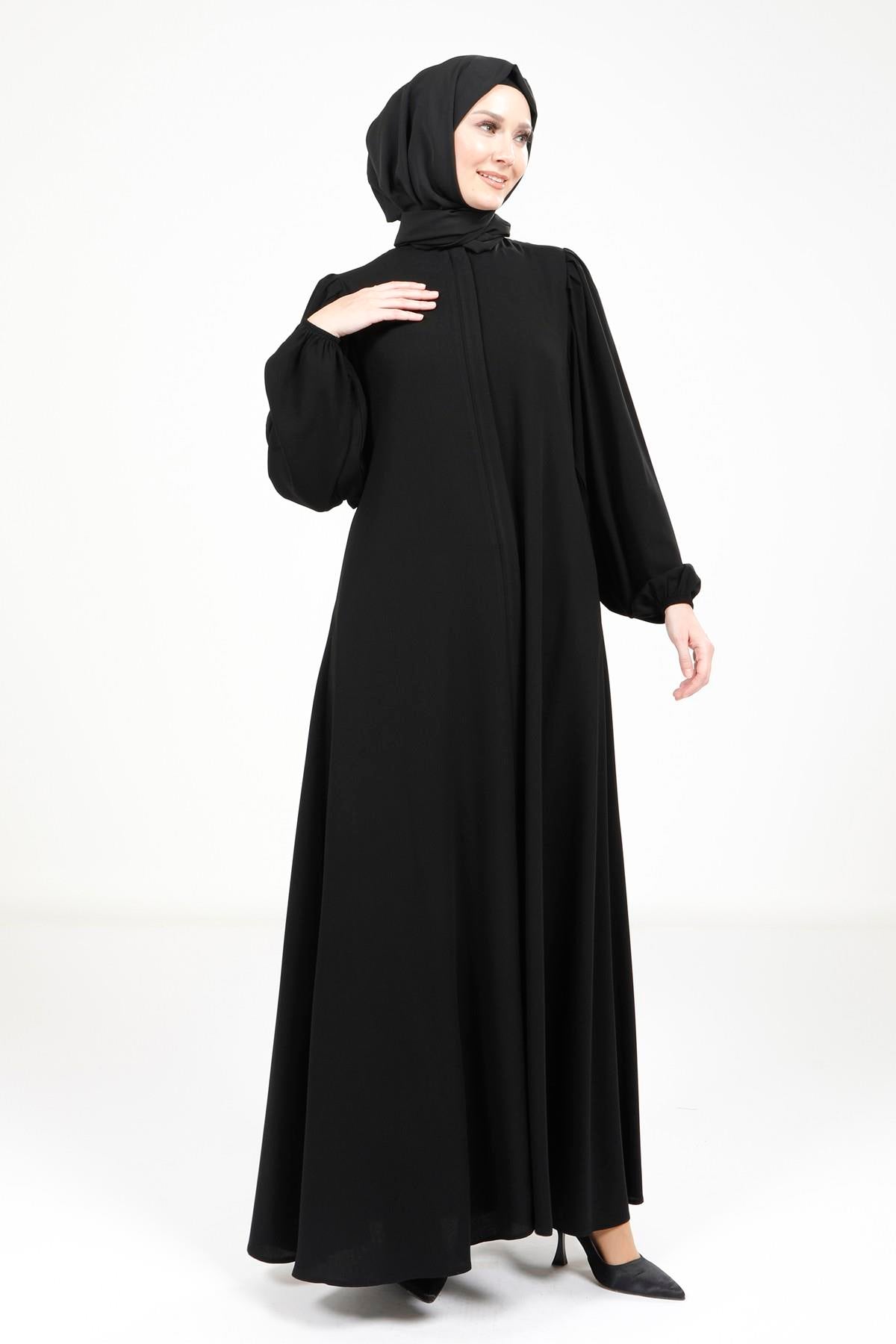 HARE FERACE - SİYAH KREP