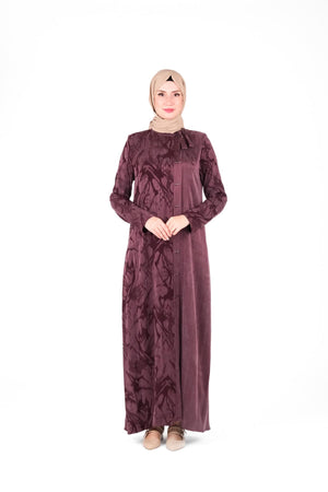 9412 ELBİSE DESENLİ QUPRA - Mürdüm