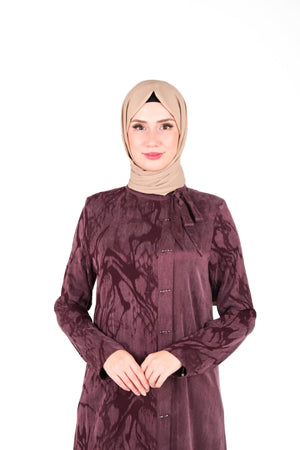 9412 ELBİSE DESENLİ QUPRA - Mürdüm
